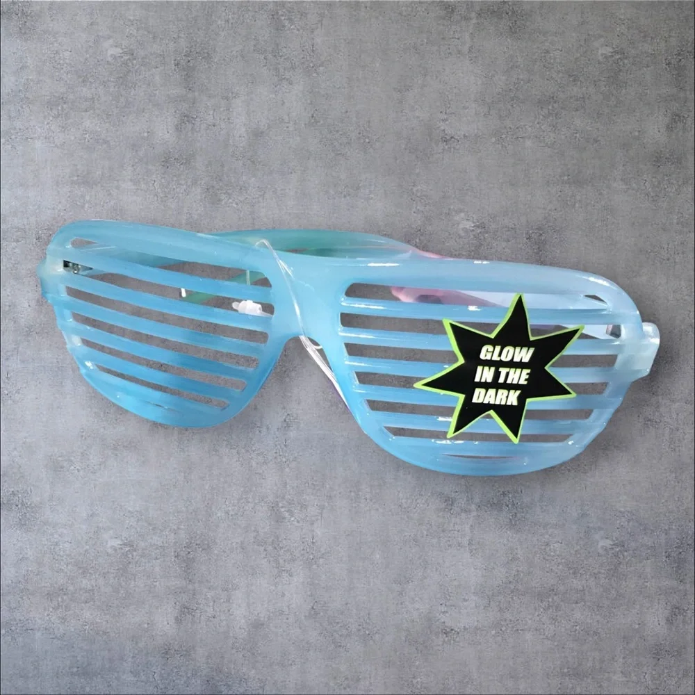 Glow In The Dark Shutter Streetwear Glasses Trending on Socials Deadstock